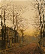 John Atkinson Grimshaw - Bilder Gemälde - An Autumn Idyll