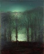 John Atkinson Grimshaw - Bilder Gemälde - Figure in the Moonlight