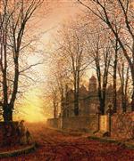 John Atkinson Grimshaw  - Bilder Gemälde - In the Golden Olden Time