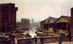 John Atkinson Grimshaw  - Bilder Gemälde - Leeds Bridge
