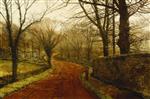 John Atkinson Grimshaw  - Bilder Gemälde - Stapleton Park, Pontefract