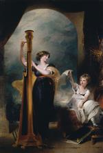 Thomas Lawrence - Bilder Gemälde - Caroline, Princess of Wales and Princess Charlotte