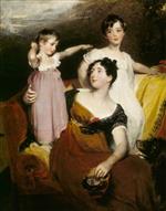 Thomas Lawrence  - Bilder Gemälde - Lady Acland, and her Children