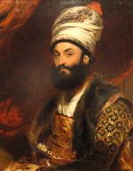 Thomas Lawrence  - Bilder Gemälde - Portrait of Mirza Abu'l Hassan Khan