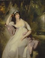 Thomas Lawrence  - Bilder Gemälde - Portrait of Sally Siddons