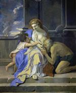 Charles Le Brun - Bilder Gemälde - An Allegory of Charity