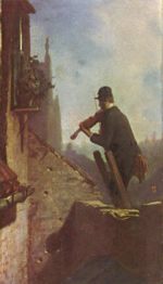 Carl Spitzweg - Bilder Gemälde - Das Ständchen