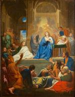 Charles Le Brun - Bilder Gemälde - Die Ausgießung des Heiligen Geistes