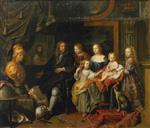 Charles Le Brun - Bilder Gemälde - Everhard Jabach with his Family