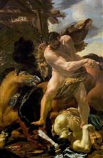 Charles Le Brun - Bilder Gemälde - Hercules Vanquishing Diomedes