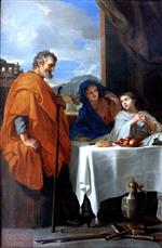Charles Le Brun - Bilder Gemälde - Holy Family