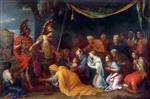 Charles Le Brun - Bilder Gemälde - Im Zelt des Darius