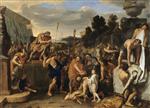 Charles Le Brun - Bilder Gemälde - Mucius Scaevola before Porsena