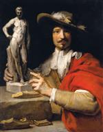 Charles Le Brun  - Bilder Gemälde - Porträt des Bildhauers Nicolas Le Brun