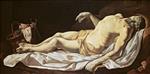 Charles Le Brun  - Bilder Gemälde - The Dead Christ