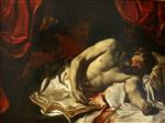 Charles Le Brun  - Bilder Gemälde - The Death of Cato of Utica