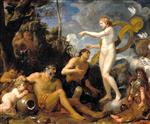 Charles Le Brun  - Bilder Gemälde - The Deification of Aeneas