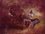 Carl Spitzweg - Bilder Gemälde - Der Angler