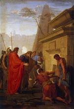 Eustache Le Sueur  - paintings - Darius Hystaspis Opens the Tomb of Nitocry