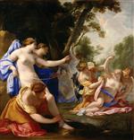 Eustache Le Sueur - Bilder Gemälde - Diana Discovering the Pregnancy of Callisto