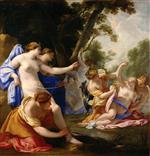 Eustache Le Sueur  - paintings - Diana Discovering the Pregnancy of Callisto
