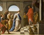 Eustache Le Sueur - Bilder Gemälde - Die Königin von Saba vor Salomo