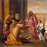 Eustache Le Sueur  - paintings - Mariä Tempelgang