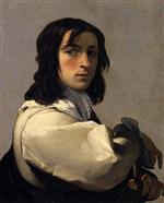 Eustache Le Sueur  - paintings - Portrait of a Young Man