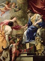 Eustache Le Sueur - Bilder Gemälde - Prudence brings peace and plenty