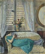 Henri Lebasque - Bilder Gemälde - A woman reading