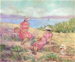 Henri Lebasque - Bilder Gemälde - At the Mediterranean Coast