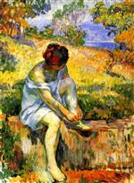 Henri Lebasque - Bilder Gemälde - Before Bathing