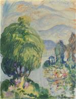 Henri Lebasque  - Bilder Gemälde - Bord de la riviere