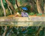 Henri Lebasque  - Bilder Gemälde - By the Fountain