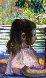 Henri Lebasque  - Bilder Gemälde - Child's Head in Profile