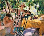 Henri Lebasque  - Bilder Gemälde - Garden in Summer, Saint-Tropez