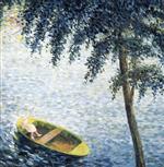 Henri Lebasque  - Bilder Gemälde - Girl in a Boat