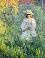 Henri Lebasque  - Bilder Gemälde - Girl in a Meadow