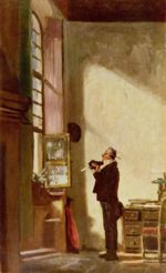 Carl Spitzweg - Bilder Gemälde - Der Schreiber