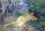 Henri Lebasque  - Bilder Gemälde - Large Nude at Cannes