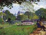 Henri Lebasque  - Bilder Gemälde - Le Parc de Saint-Cloud