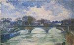 Henri Lebasque  - Bilder Gemälde - Le Pont sur le Marna