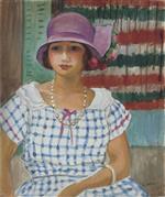 Henri Lebasque  - Bilder Gemälde - Nono in a pink hat
