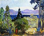 Henri Lebasque  - Bilder Gemälde - Noon Landscape