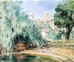 Henri Lebasque  - Bilder Gemälde - Nude at the Fountain