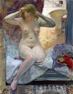 Henri Lebasque  - Bilder Gemälde - Nude in Cannes