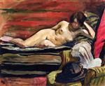 Henri Lebasque  - Bilder Gemälde - Nude on a Couch