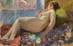 Henri Lebasque  - Bilder Gemälde - Nude on a Divan