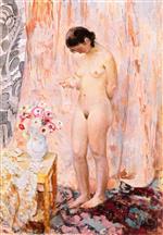 Henri Lebasque  - Bilder Gemälde - Nude with Necklace