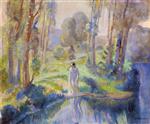 Henri Lebasque  - Bilder Gemälde - Nymph by the lake